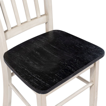 Shaker Dining Chairs - Set of 2 - European Black Ash/Antique White