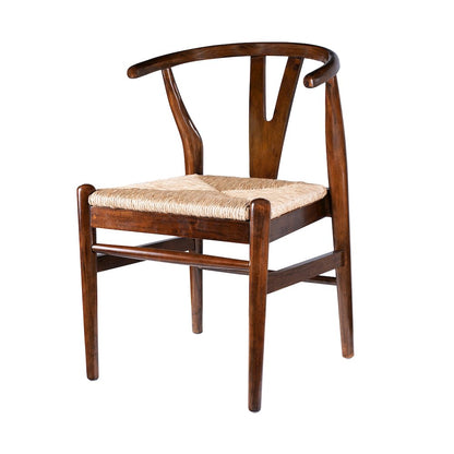Wishbone Dining Chairs - Set of 2 - Cappuccino Finish