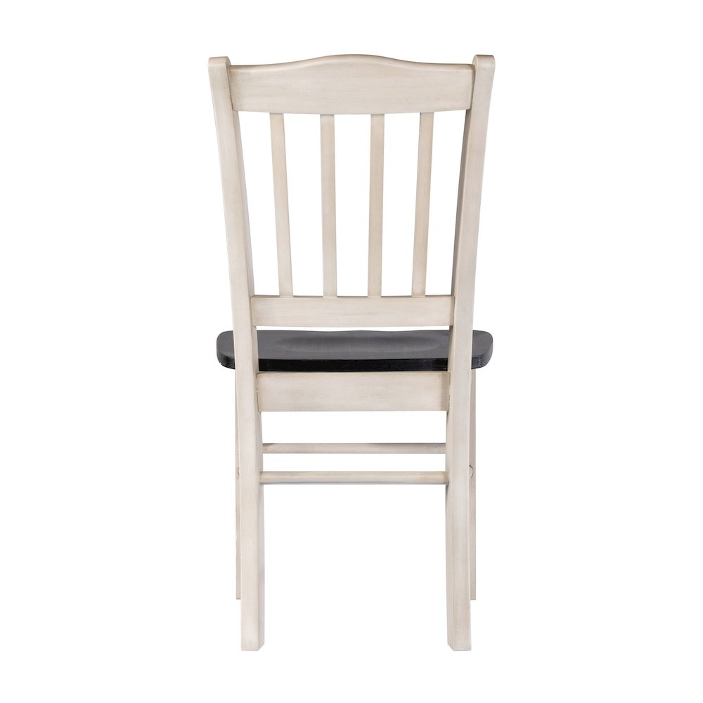 Shaker Dining Chairs - Set of 2 - European Black Ash/Antique White