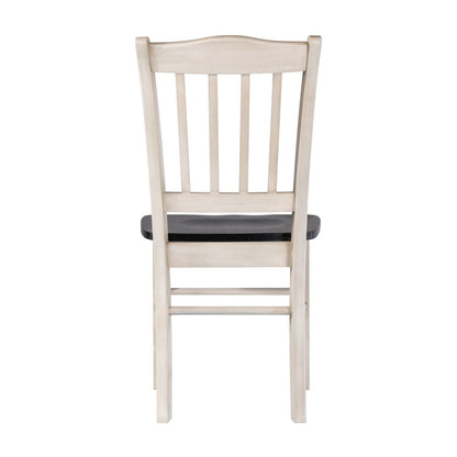 Shaker Dining Chairs - Set of 2 - European Black Ash/Antique White
