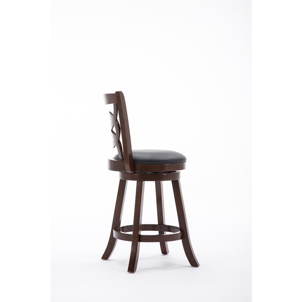Seina Swivel Counter Stool - Cappuccino