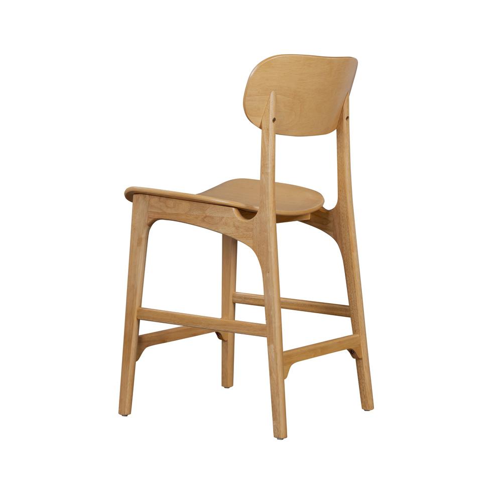 Solvang Wood Counter Stool - Natural Finish