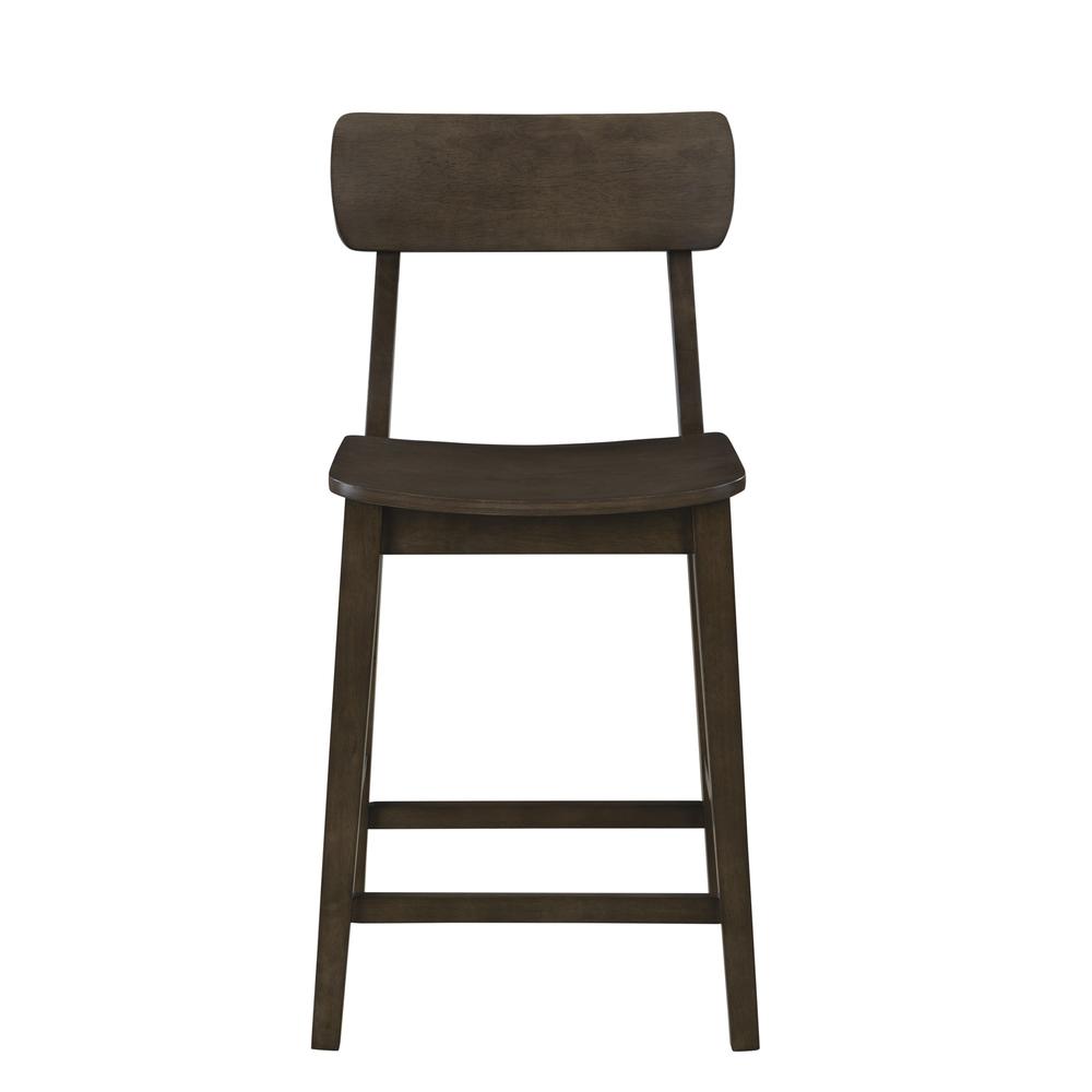 Torino 24" Wood Counter Stool - Carbonite Finish