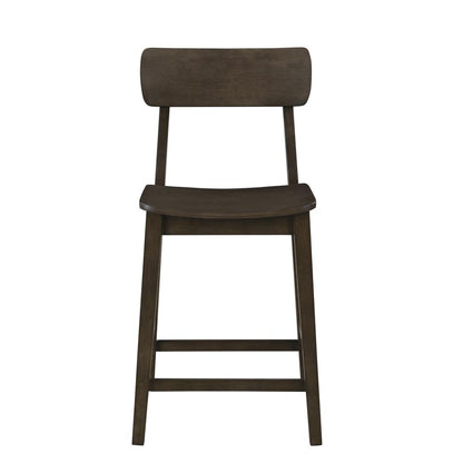 Torino 24" Wood Counter Stool - Carbonite Finish