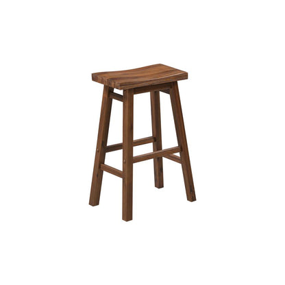 Sonoma Backless Saddle Bar Stool - Chestnut Wire-Brush