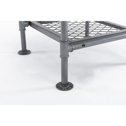 Newport End Table, Gray/Natural
