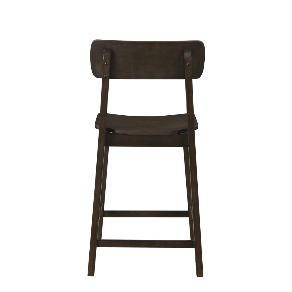 Torino 24" Wood Counter Stool - Carbonite Finish