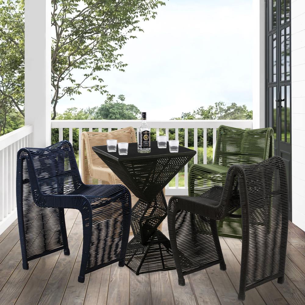Lorenzo Blue Rope Counter Stool - Set of 2