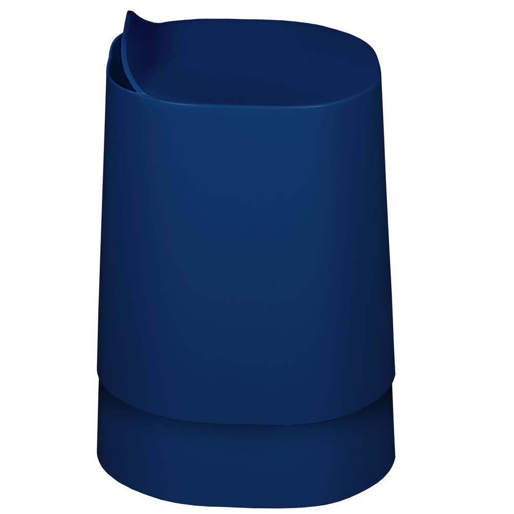 Regency Dott Plastic Stackable Stools (Set of 2)- Navy Blue