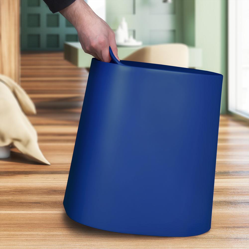 Regency Dott Plastic Stackable Stools (Set of 2)- Navy Blue