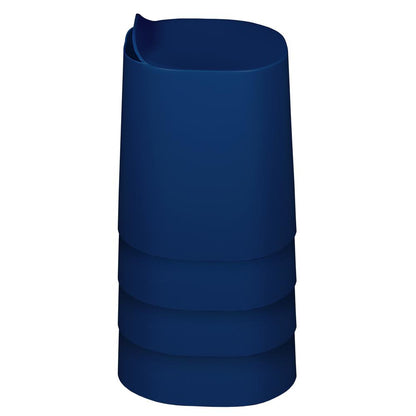 Regency Dott Plastic Stackable Stools (Set of 4)- Navy Blue