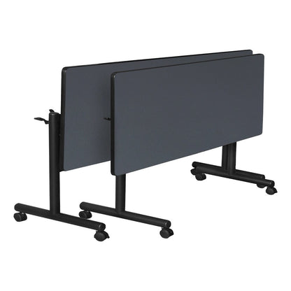 72 x 30 in. Flip-Top Training Nesting Table with Modesty Panel- Grey