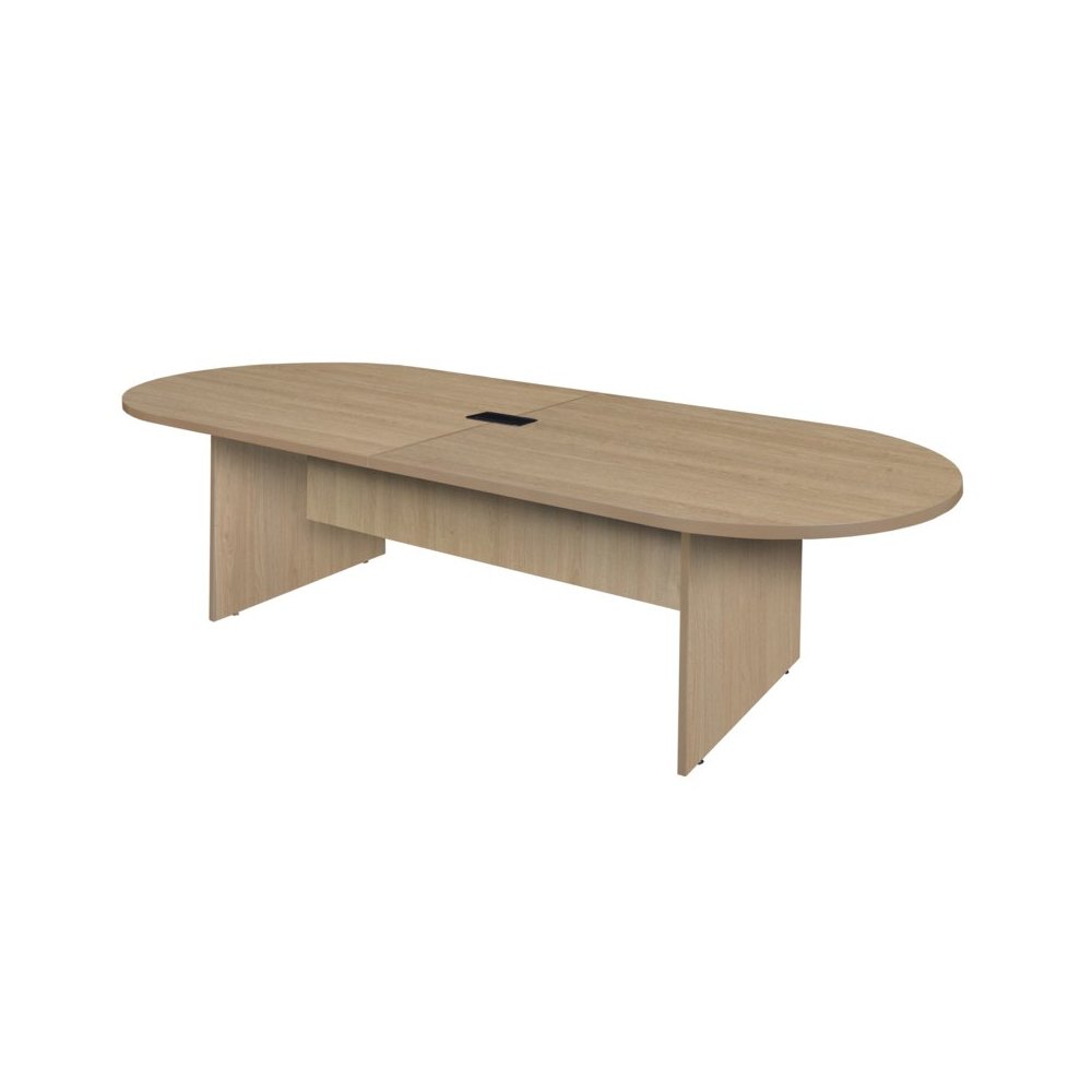 Regency Legacy 10 ft. Racetrack Conference Table with Charging Port- Noble Oak