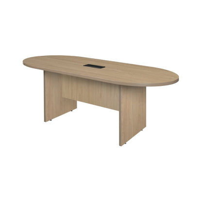 Regency Legacy 6 ft Racetrack Conference Table with Charging Port- Noble Oak