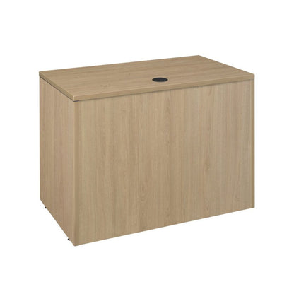 42 x 24 in. Executive Desk with Single Pedestal Drawer Unit- Noble Oak