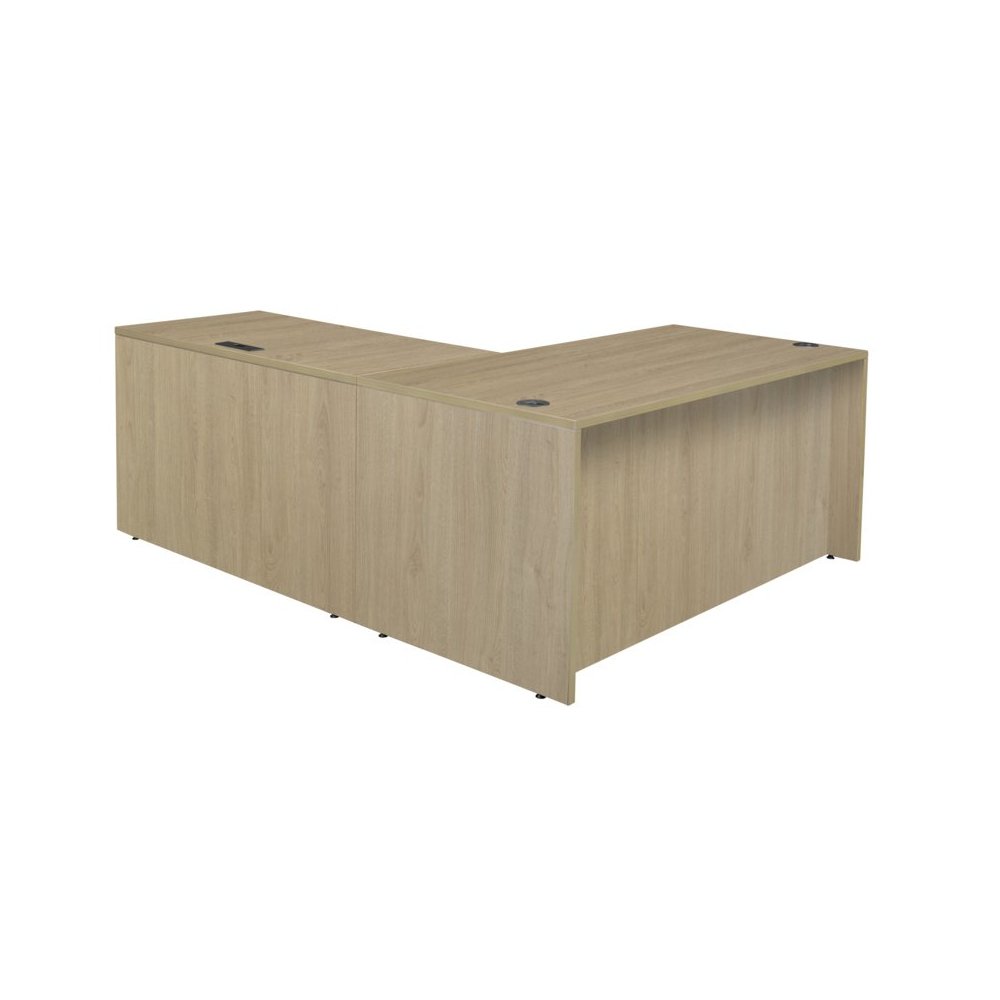 Regency Legacy 66 x 77 in. Executive L Desk Shell- Noble Oak