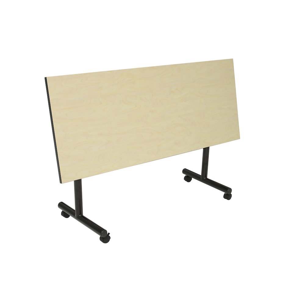 60 x 24 in. Flip-Top Training Nesting Table with Modesty Panel- Maple
