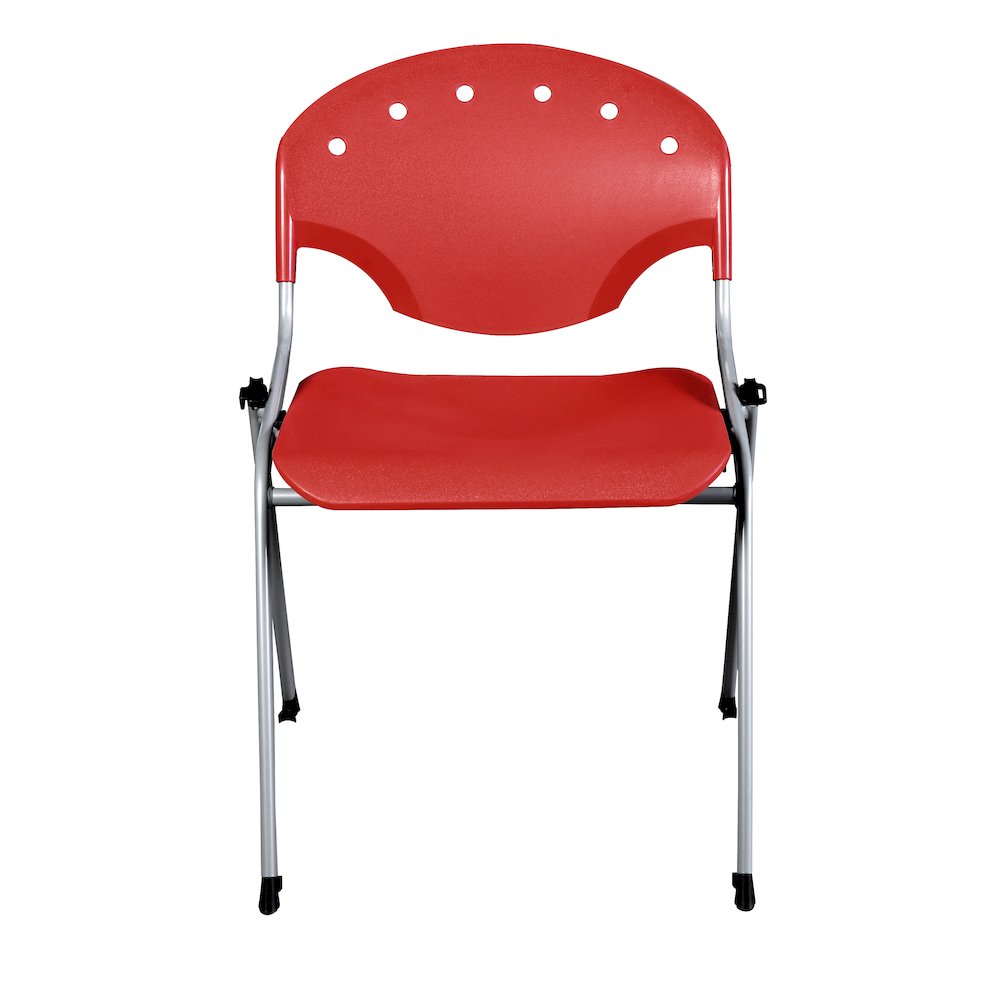Rico Classroom Training Stack Chair Armless - Red - 11 Pack