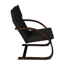 Niche Mia Bentwood Reclining Chair- Mocha Walnut/ Black