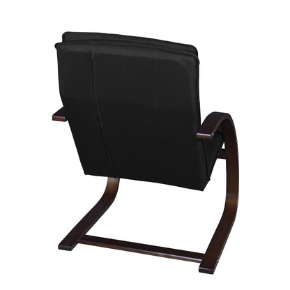 Niche Mia Bentwood Reclining Chair- Mocha Walnut/ Black