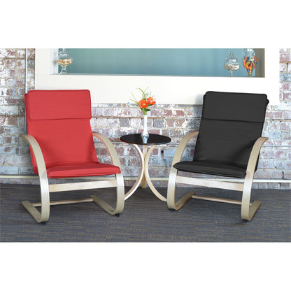 Mia Bentwood Reclining Chair- Natural/ Black