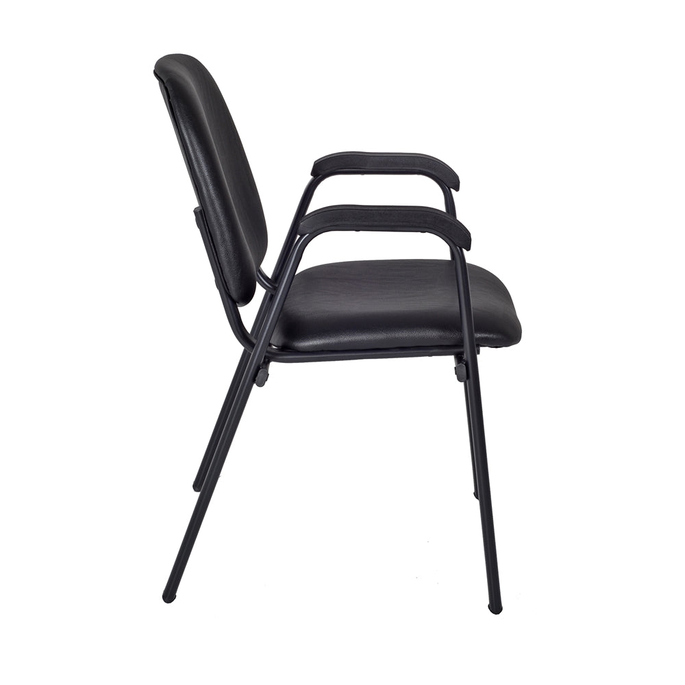 Ace Vinyl Stack Chair (18 pack)- Black