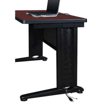 66 x 30 Teachers Desk with Single Pedestal Drawer Unit- Mahogany