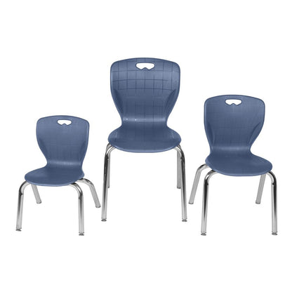 Andy 15" Stack Chair (20 pack)- Navy Blue