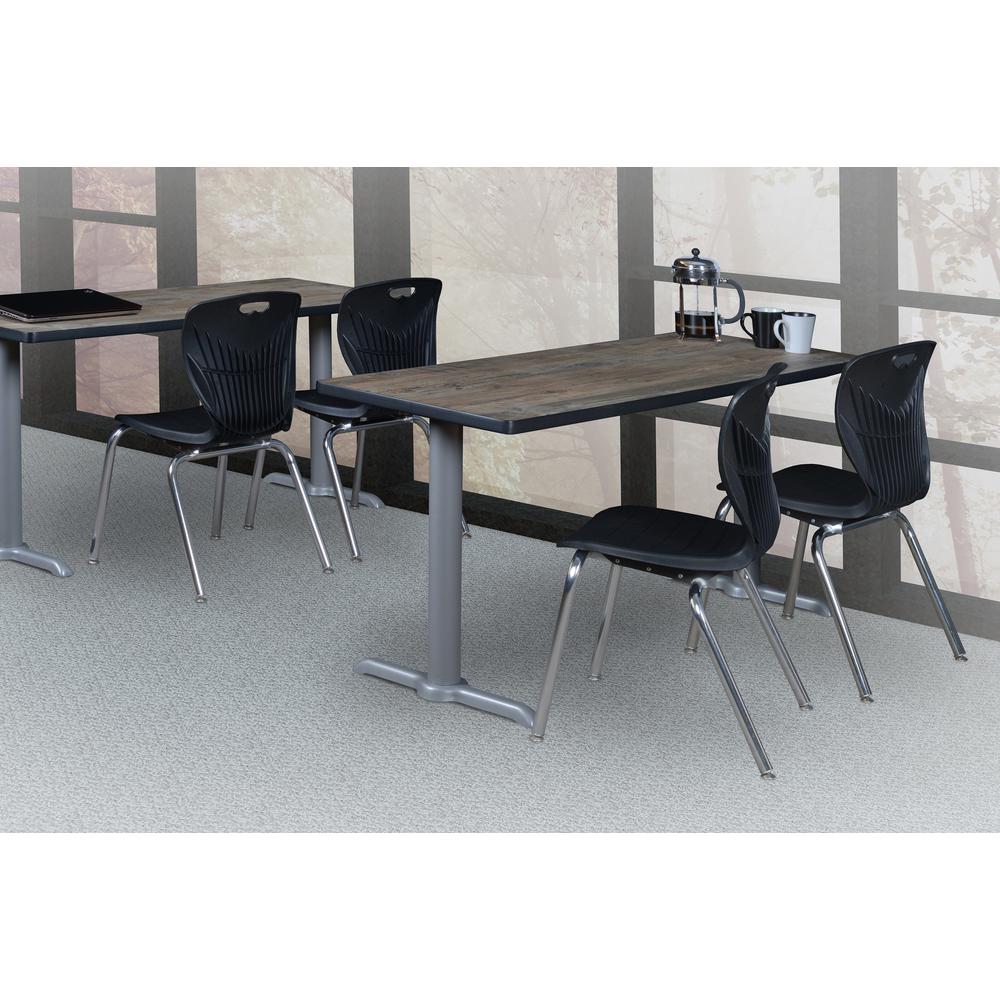 Andy 18" Stack Chair (8 pack)- Black