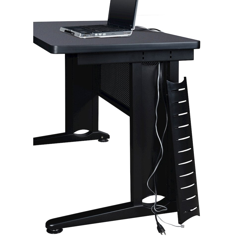 72 x 58 in. 2 Person Bench Workstation Desk- Grey