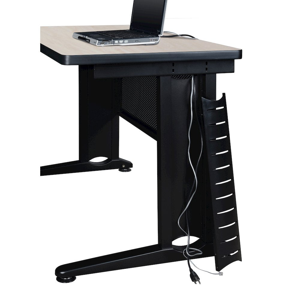 72 x 58 in. 2 Person Bench Workstation Desk- Maple