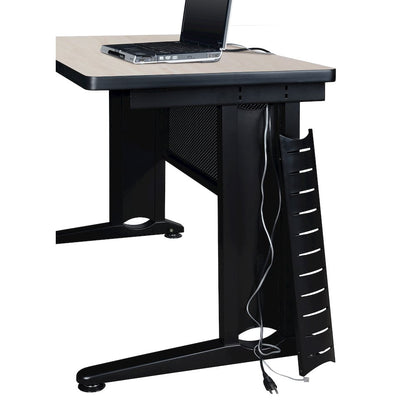 72 x 58 in. 2 Person Bench Workstation Desk- Maple