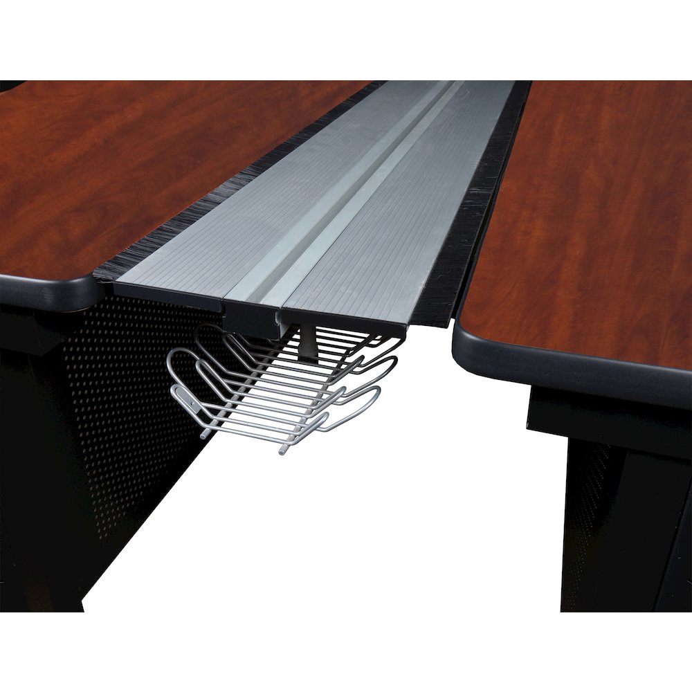 72 x 58 in. 2 Person Bench Workstation Desk- Cherry