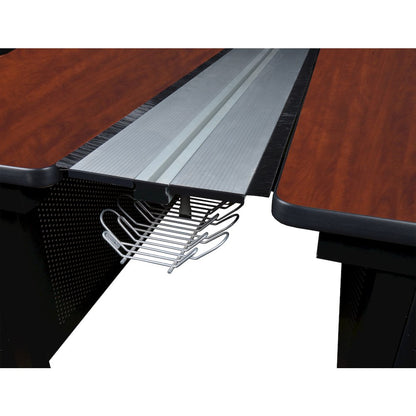 72 x 58 in. 2 Person Bench Workstation Desk- Cherry