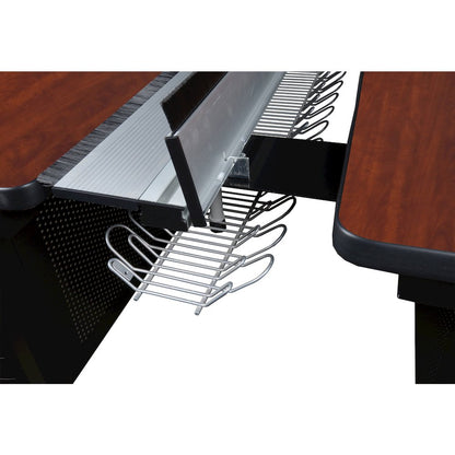 72 x 58 in. 2 Person Bench Workstation Desk- Cherry