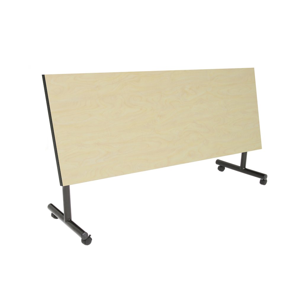 72 x 24 in. Flip-Top Training Nesting Table- Maple, 2 Cadence Nesting Chairs