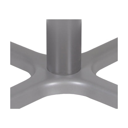 Cafe High 36" Square X-Base Table- Mahogany/ Grey Base