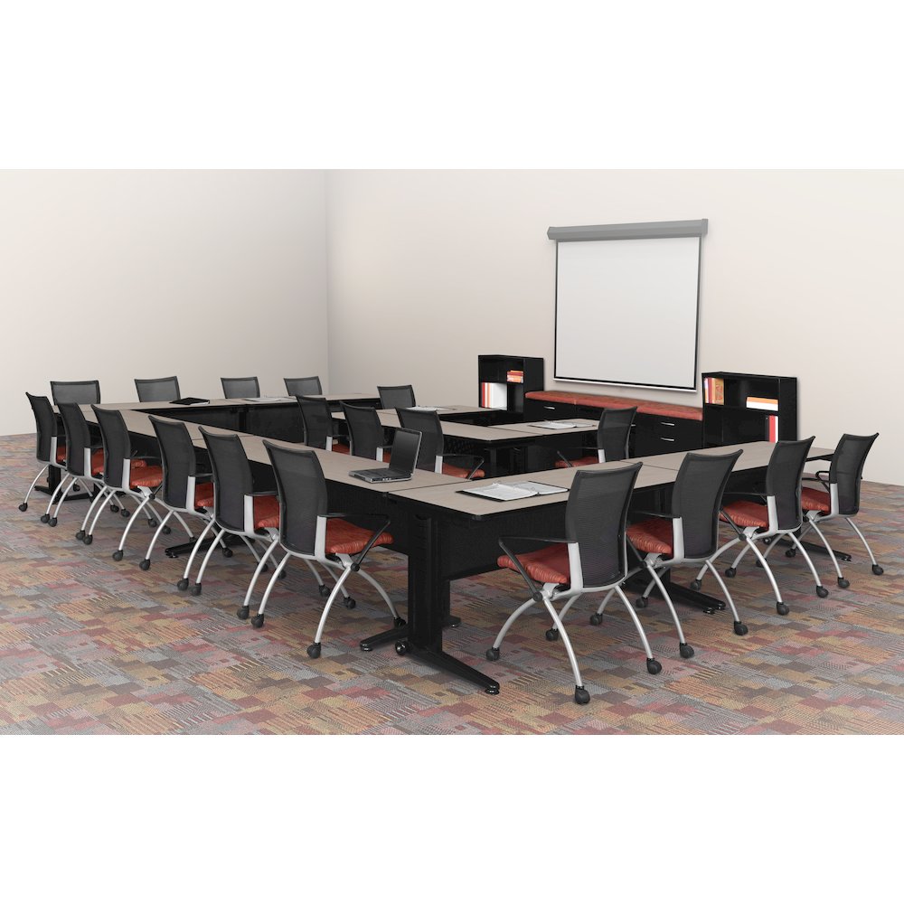 66 x 24 in. Seminar Training Table- Maple