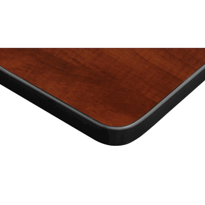 72 x 58 in. 2 Person Bench Workstation Desk- Cherry