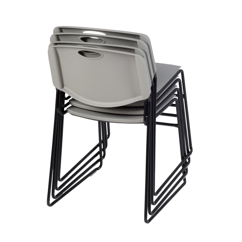 Zeng Stack Chair (4 pack)- Grey
