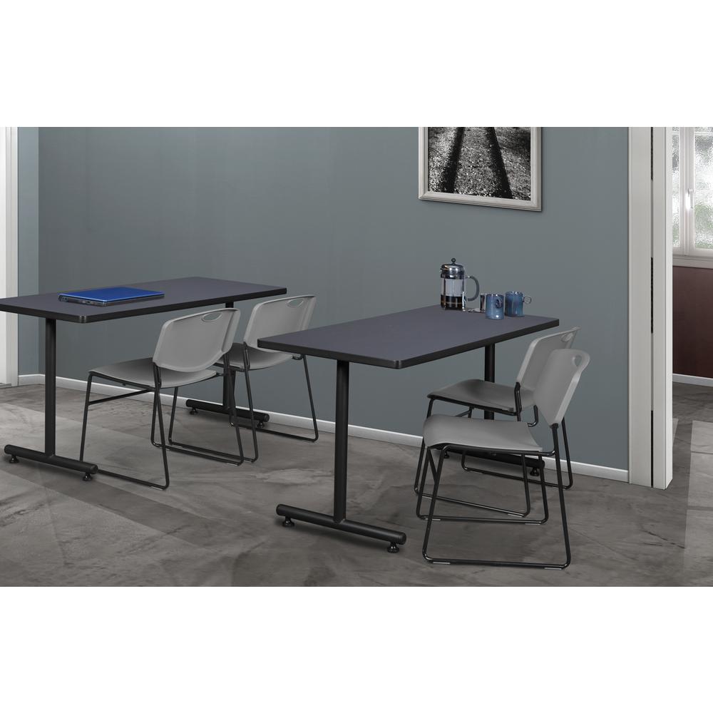 Zeng Stack Chair (4 pack)- Grey