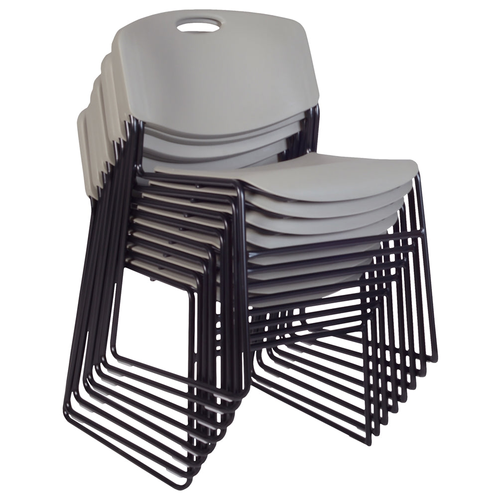 Zeng Stack Chair (8 pack)- Grey