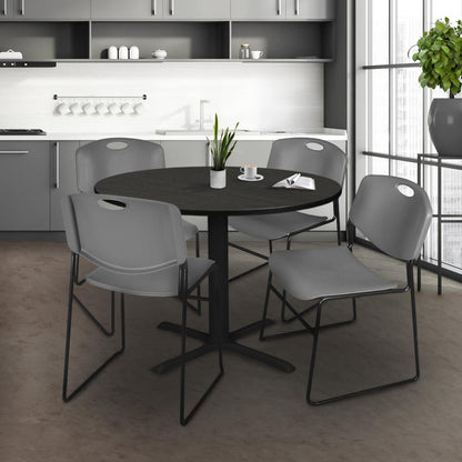 Zeng Stack Chair (8 pack)- Grey