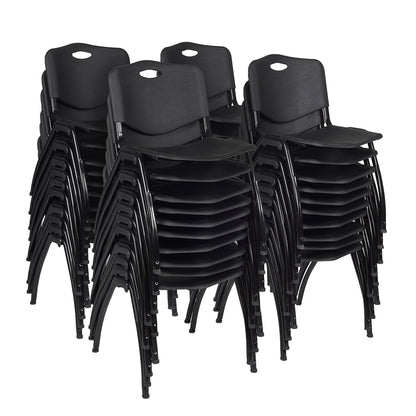 'M' Stack Chair (40 pack)- Black