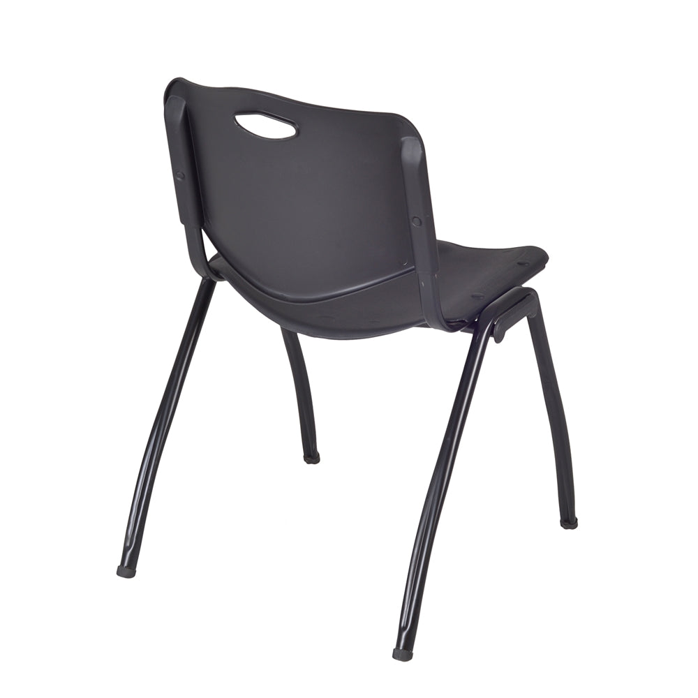 'M' Stack Chair- Black