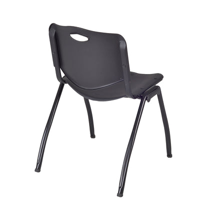 'M' Stack Chair- Black