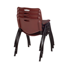 'M' Stack Chair (4 pack)- Burgundy