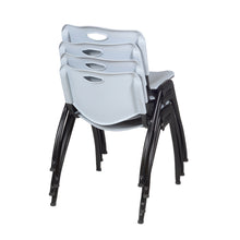 'M' Stack Chair (4 pack)- Grey