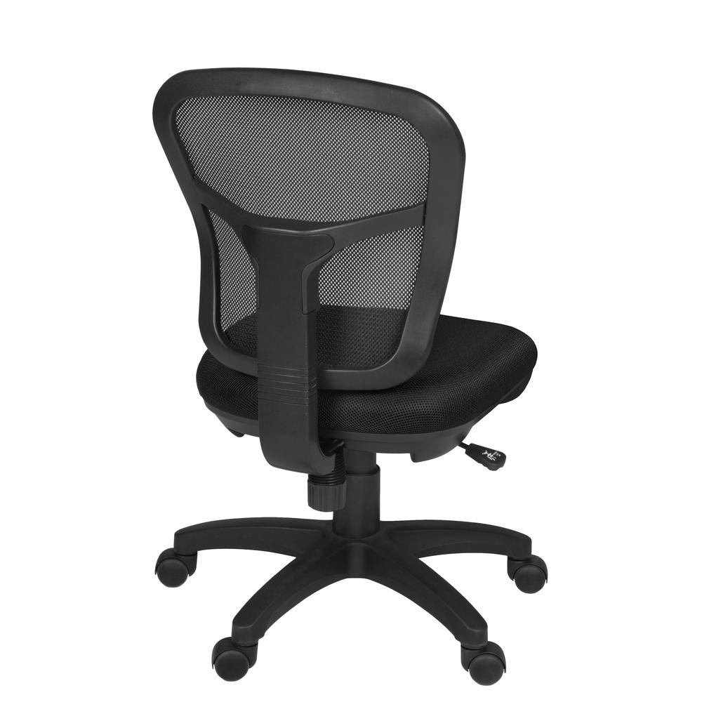 Harrison Armless Swivel Chair- Black