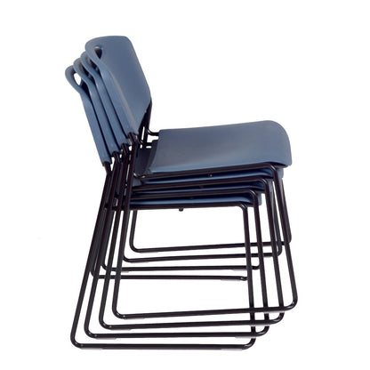 60 x 24 in. Flip-Top Privacy Nesting Table- Cherry, 2 Zeng Stack Chairs- Blue